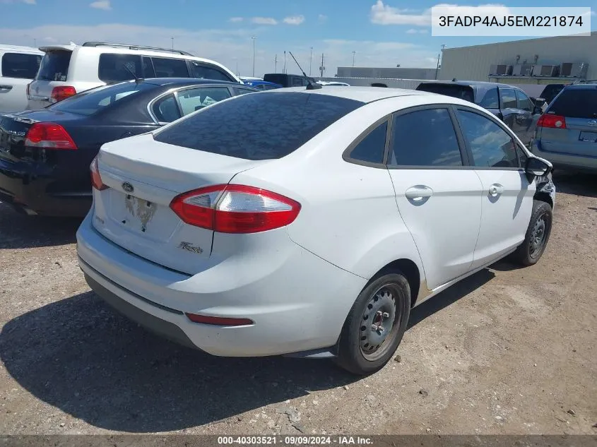 3FADP4AJ5EM221874 2014 Ford Fiesta S