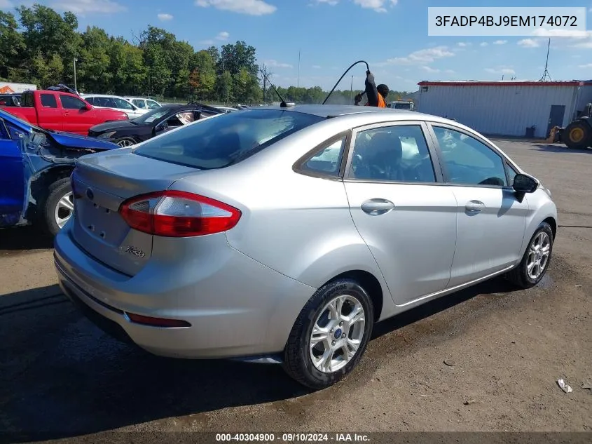 2014 Ford Fiesta Se VIN: 3FADP4BJ9EM174072 Lot: 40304900