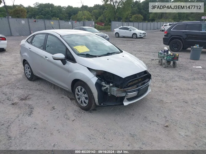 3FADP4AJ3EM147712 2014 Ford Fiesta S