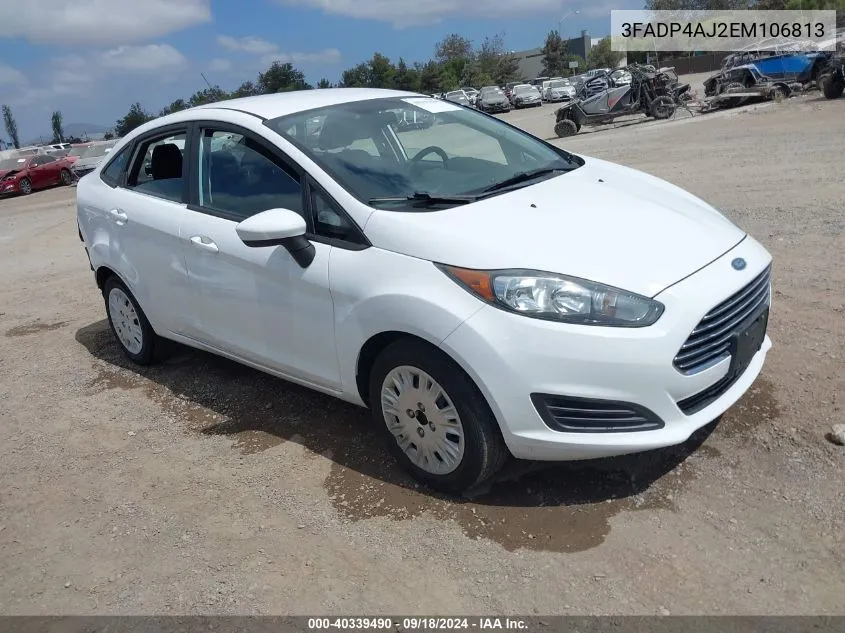 3FADP4AJ2EM106813 2014 Ford Fiesta S