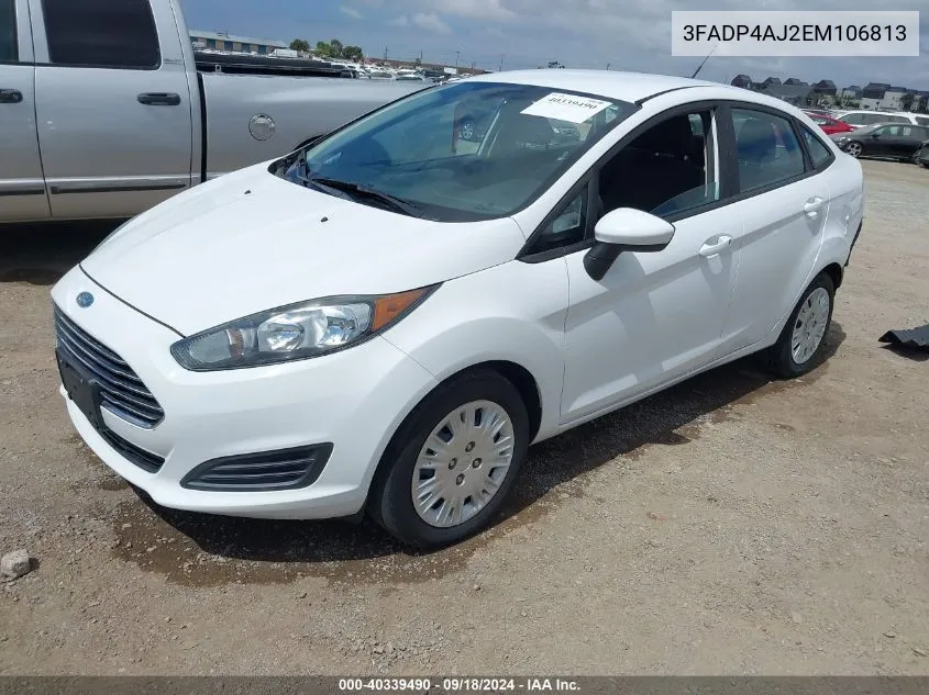 3FADP4AJ2EM106813 2014 Ford Fiesta S