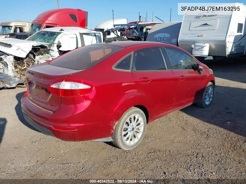 2014 Ford Fiesta Se VIN: 3FADP4BJ7EM163295 Lot: 40342522