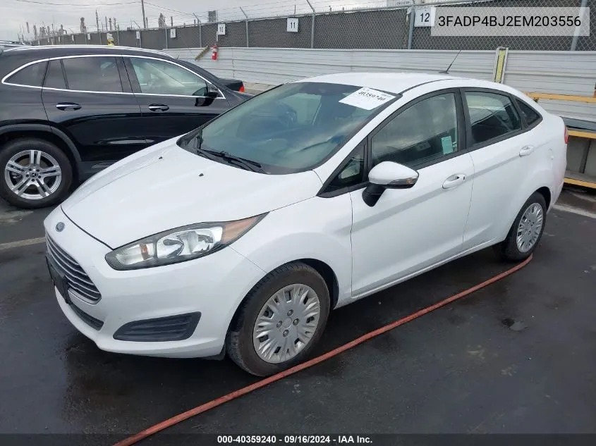 2014 Ford Fiesta Se VIN: 3FADP4BJ2EM203556 Lot: 40359240