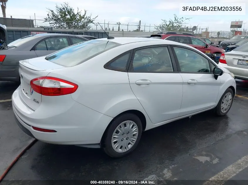 2014 Ford Fiesta Se VIN: 3FADP4BJ2EM203556 Lot: 40359240