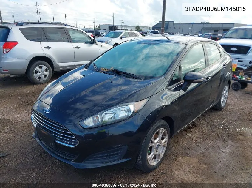 2014 Ford Fiesta Se VIN: 3FADP4BJ6EM145015 Lot: 40360697