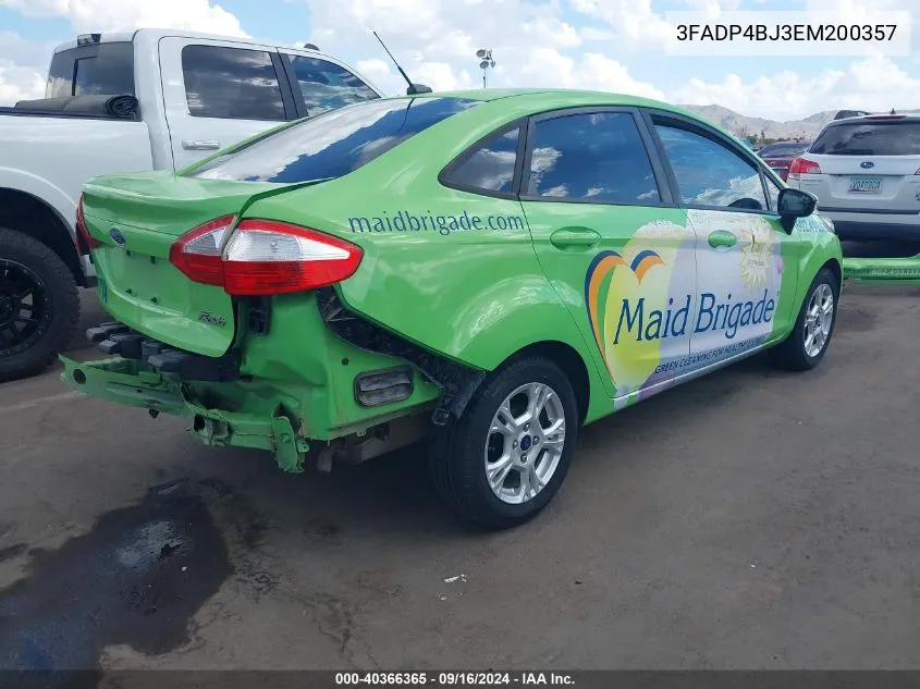 3FADP4BJ3EM200357 2014 Ford Fiesta Se