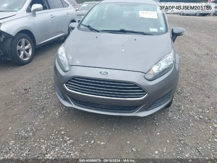 2014 Ford Fiesta Se VIN: 3FADP4BJ5EM205186 Lot: 40368875