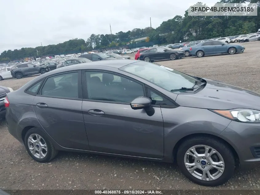 2014 Ford Fiesta Se VIN: 3FADP4BJ5EM205186 Lot: 40368875