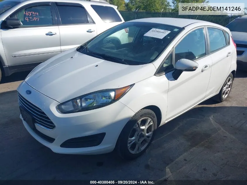 2014 Ford Fiesta Se VIN: 3FADP4EJ0EM141246 Lot: 40380405