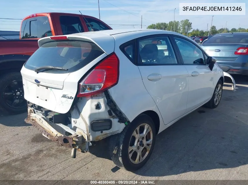 2014 Ford Fiesta Se VIN: 3FADP4EJ0EM141246 Lot: 40380405