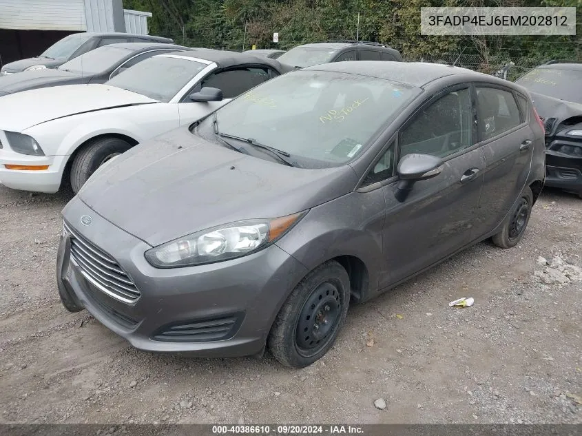 2014 Ford Fiesta Se VIN: 3FADP4EJ6EM202812 Lot: 40386610