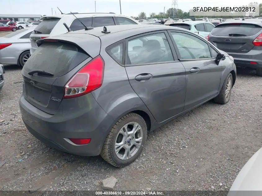 2014 Ford Fiesta Se VIN: 3FADP4EJ6EM202812 Lot: 40386610