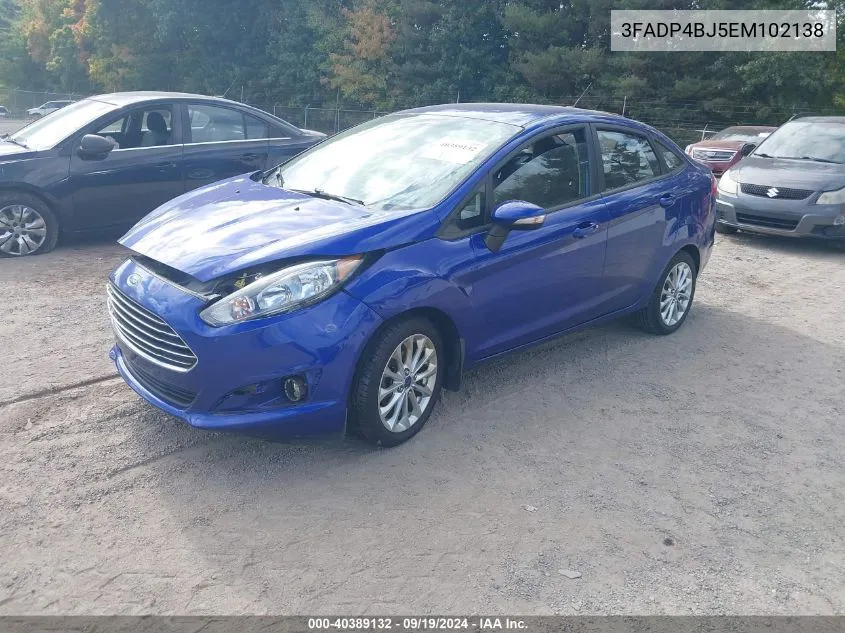 3FADP4BJ5EM102138 2014 Ford Fiesta Se