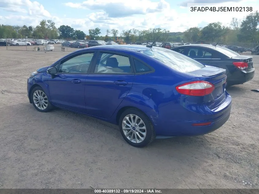 3FADP4BJ5EM102138 2014 Ford Fiesta Se