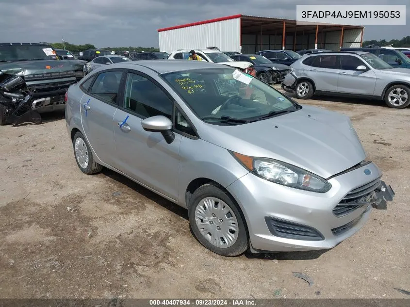 2014 Ford Fiesta S VIN: 3FADP4AJ9EM195053 Lot: 40407934