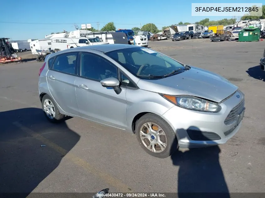 2014 Ford Fiesta Se VIN: 3FADP4EJ5EM212845 Lot: 40430472