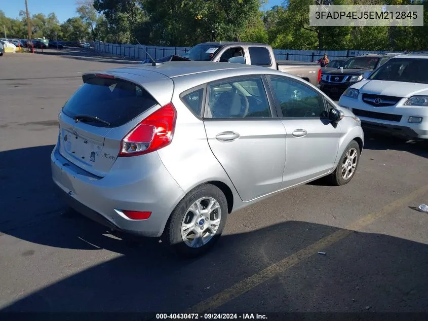 2014 Ford Fiesta Se VIN: 3FADP4EJ5EM212845 Lot: 40430472