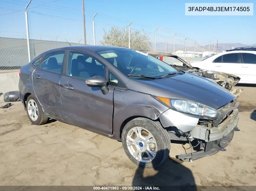 3FADP4BJ3EM174505 2014 Ford Fiesta Se