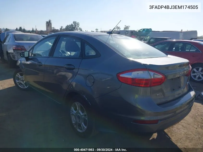 3FADP4BJ3EM174505 2014 Ford Fiesta Se