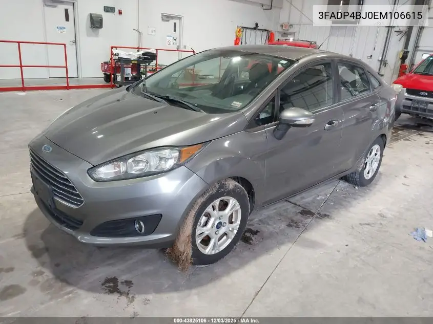 3FADP4BJ0EM106615 2014 Ford Fiesta Se