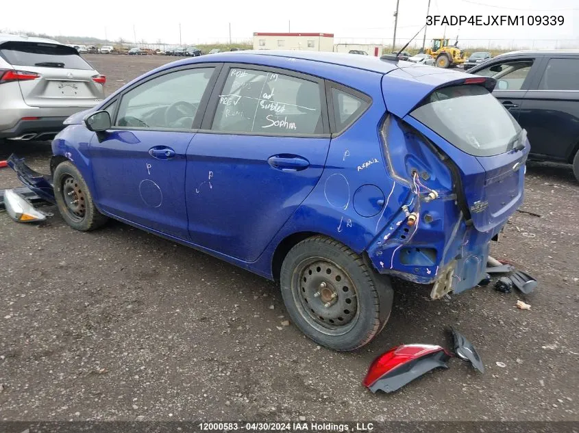 3FADP4EJXFM109339 2015 Ford Fiesta Se