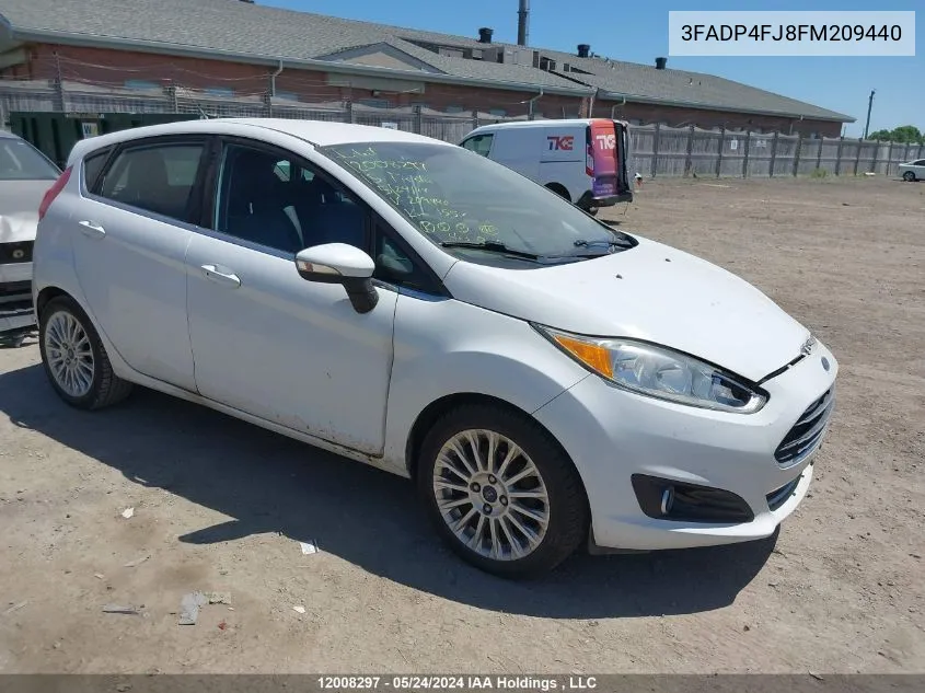 2015 Ford Fiesta VIN: 3FADP4FJ8FM209440 Lot: 12008297