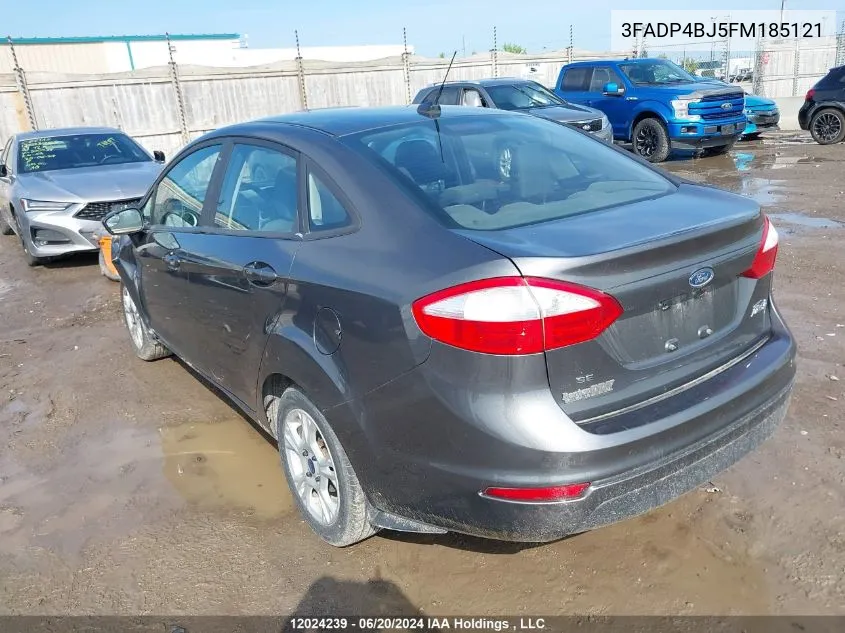 2015 Ford Fiesta Se VIN: 3FADP4BJ5FM185121 Lot: 12024239