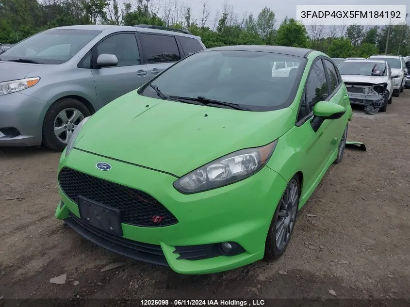 3FADP4GX5FM184192 2015 Ford Fiesta St