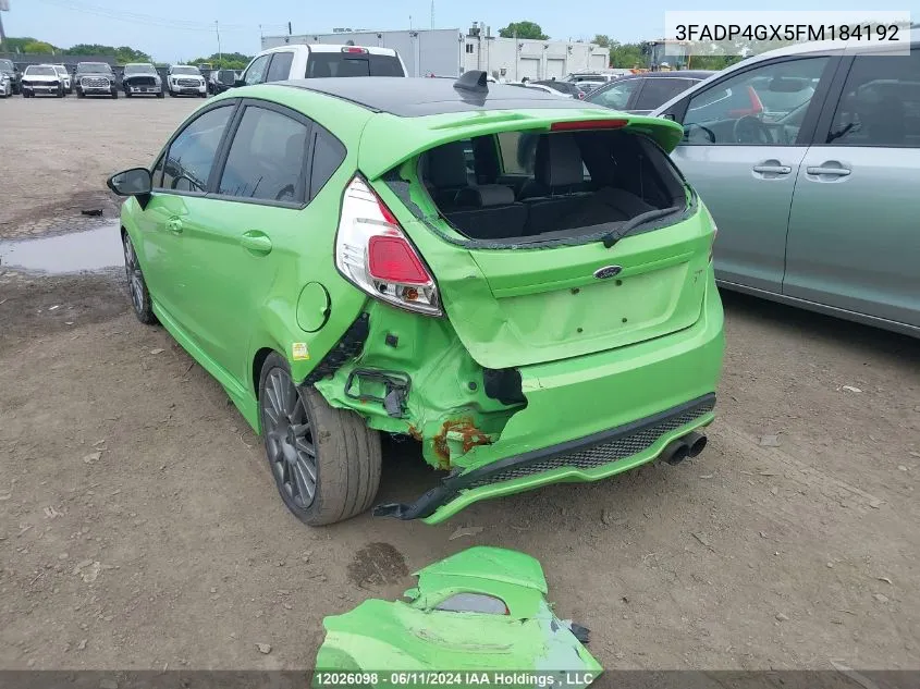 3FADP4GX5FM184192 2015 Ford Fiesta St