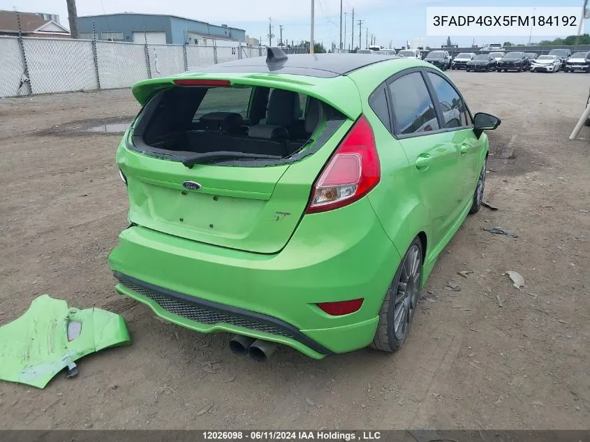 3FADP4GX5FM184192 2015 Ford Fiesta St