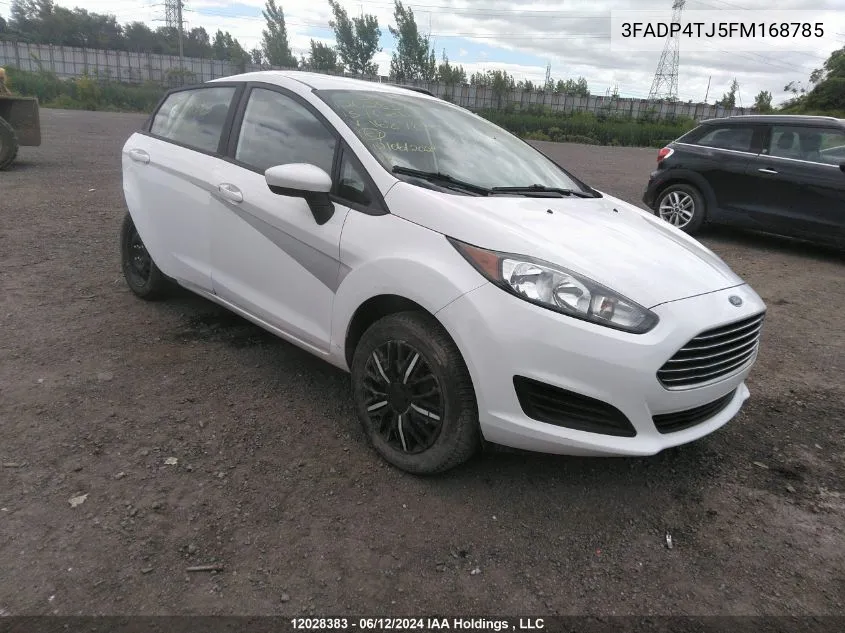 2015 Ford Fiesta S VIN: 3FADP4TJ5FM168785 Lot: 12028383