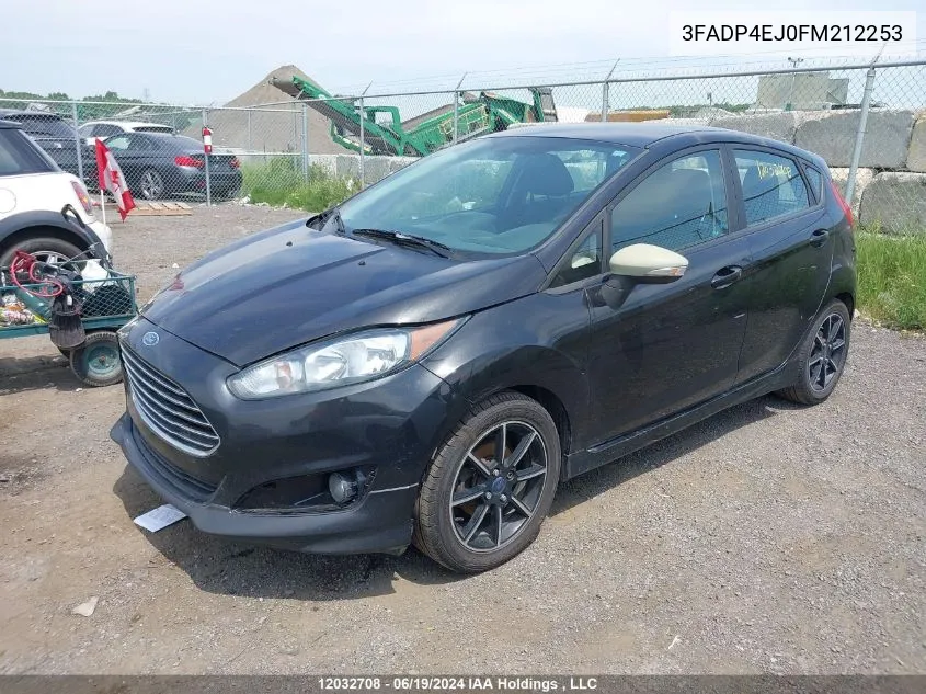 2015 Ford Fiesta Se VIN: 3FADP4EJ0FM212253 Lot: 12032708