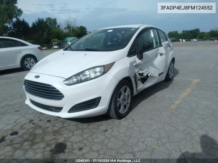 2015 Ford Fiesta VIN: 3FADP4EJ8FM124552 Lot: 12045383