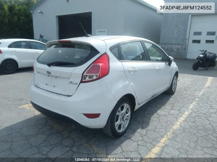 2015 Ford Fiesta VIN: 3FADP4EJ8FM124552 Lot: 12045383