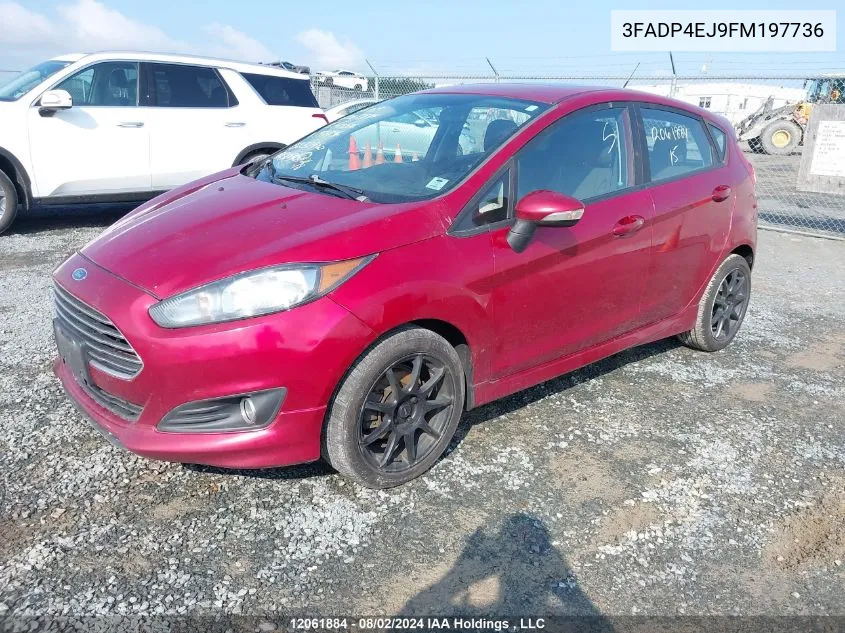 2015 Ford Fiesta Se VIN: 3FADP4EJ9FM197736 Lot: 12061884