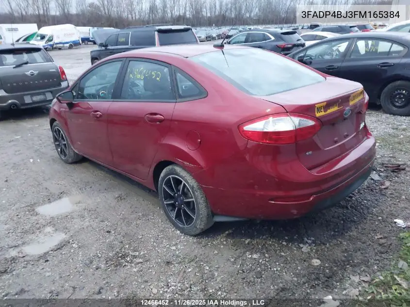 3FADP4BJ3FM165384 2015 Ford Fiesta Se