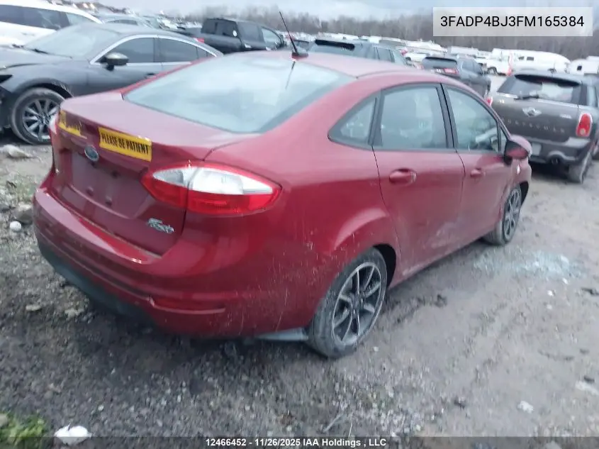3FADP4BJ3FM165384 2015 Ford Fiesta Se