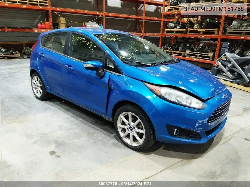 3FADP4EJ9FM151758 2015 Ford Fiesta Se