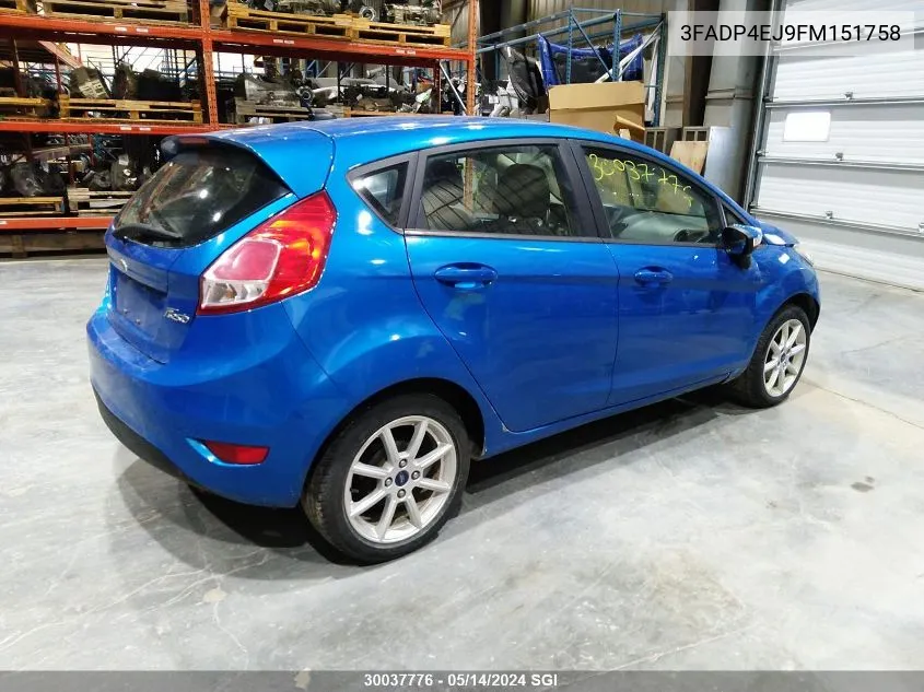 3FADP4EJ9FM151758 2015 Ford Fiesta Se