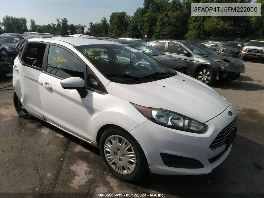 3FADP4TJ6FM222000 2015 Ford Fiesta S