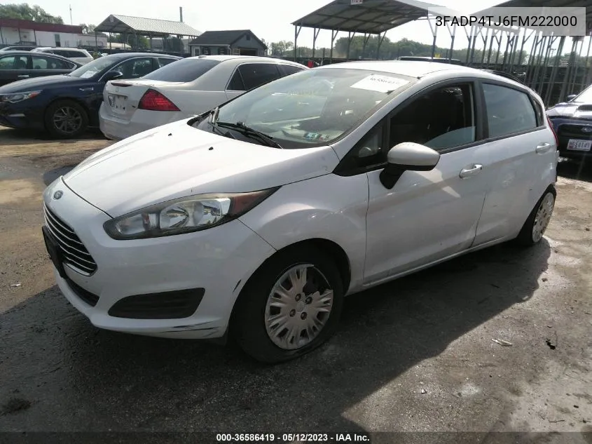 2015 Ford Fiesta S VIN: 3FADP4TJ6FM222000 Lot: 36586419