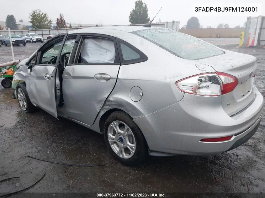 2015 Ford Fiesta Se VIN: 3FADP4BJ9FM124001 Lot: 37963772