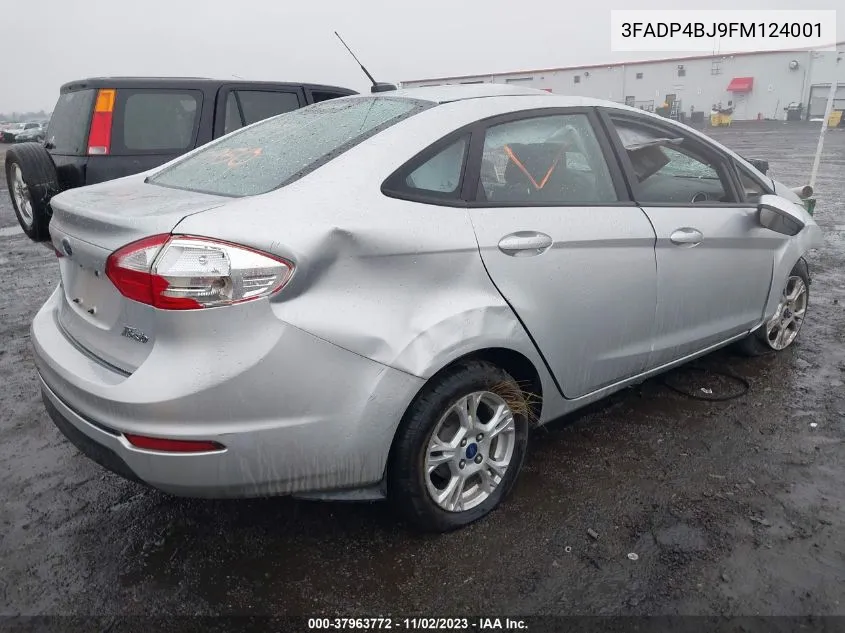 2015 Ford Fiesta Se VIN: 3FADP4BJ9FM124001 Lot: 37963772