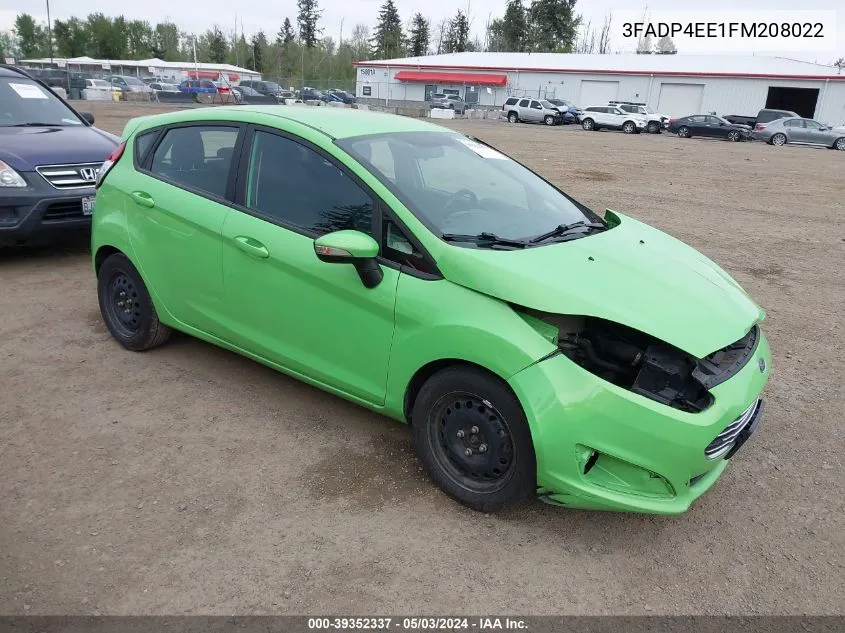 2015 Ford Fiesta Se VIN: 3FADP4EE1FM208022 Lot: 39352337