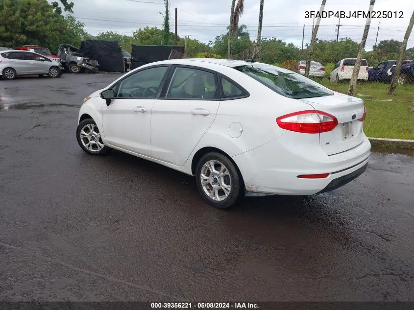 2015 Ford Fiesta Se VIN: 3FADP4BJ4FM225012 Lot: 39356221