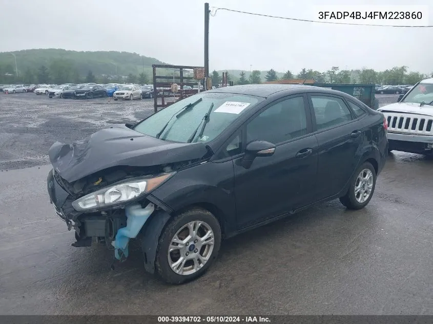 2015 Ford Fiesta Se VIN: 3FADP4BJ4FM223860 Lot: 39394702