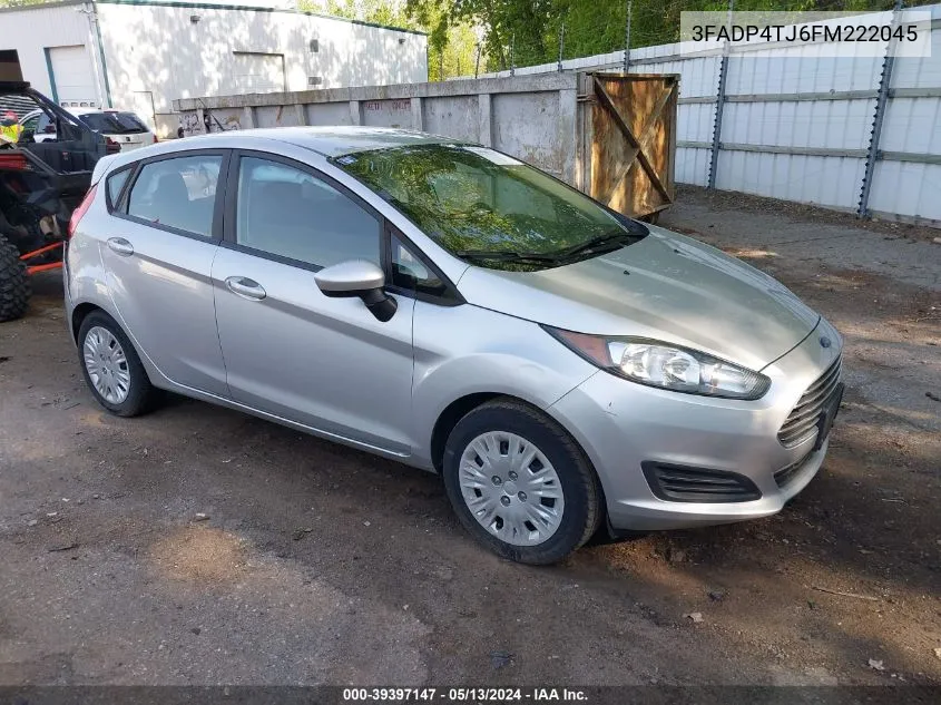 2015 Ford Fiesta S VIN: 3FADP4TJ6FM222045 Lot: 39397147