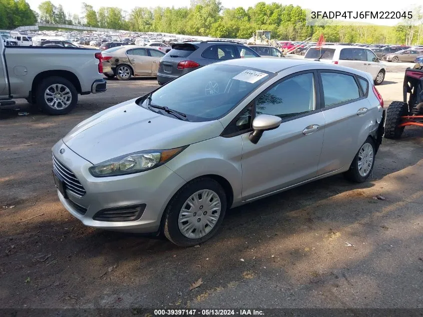 2015 Ford Fiesta S VIN: 3FADP4TJ6FM222045 Lot: 39397147