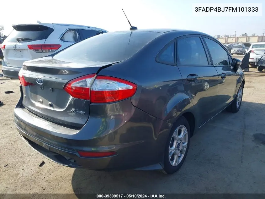 2015 Ford Fiesta Se VIN: 3FADP4BJ7FM101333 Lot: 39399517