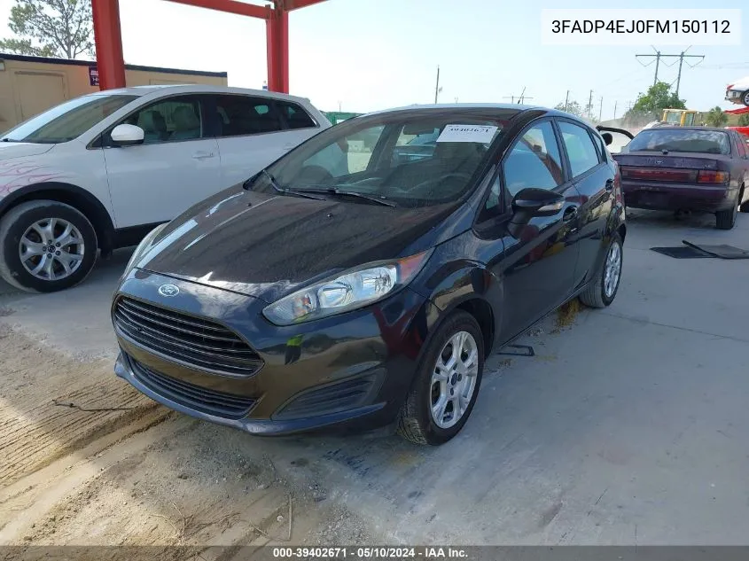 2015 Ford Fiesta Se VIN: 3FADP4EJ0FM150112 Lot: 39402671